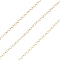 Yellow Gold Filled Cable Chains, Soldered, Real 14K Gold Filled, Link: 2x1.6x0.5mm