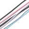 Waxed Polyester Cord, Round, Mixed Color, 0.9~2mm