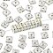 Brass Rhinestone Spacer Beads, Square, Nickel Free, Silver, Crystal AB, 5x5x2.5mm, Hole: 1mm