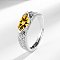 Horse Eye Brass Micro Pave Cubic Zirconia Finger Rings, Platinum, Gold, Inner Diameter: Adjustable