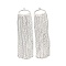Brass Tassel Big Pendants, Long-Lasting Plated, Nickel Free, Real Platinum Plated, 54x13.5x1mm, Hole: 1.4mm