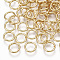 Brass Open Jump Rings, Cadmium Free & Nickel Free & Lead Free, Real 18K Gold Plated, 7x0.7mm, 5mm inner diameter