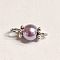 Baking Painted Pearlized Glass Pearl Round Connector Charms, with Tibetan Style Alloy Daisy Spacer Beads, Round, Antique Silver, Thistle, Antique Silver, 15x6mm, Hole: 2mm