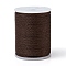 Round Waxed Polyester Cord, Taiwan Waxed Cord, Twisted Cord, Saddle Brown, 1mm, about 12.02 yards(11m)/roll