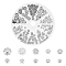 UNICRAFTALE About 300Pcs 10 Style Flower Bead Caps 5~10mm 304/201 Stainless Steel Spacer Bead Caps Metal Bead End Caps Spacers Flower Caps for Bracelet Necklace Jewelry Making