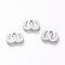 Tarnish Resistant 304 Stainless Steel Pendants, Matte Style, Greek Alphabet, Stainless Steel Color, Letter.W, 7.5x10x1.5mm, Hole: 1.5mm