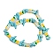 Boot Handmade Lampwork Enamel  Beads, Pineapple, 23x16.5~17x7.5~8.5mm, Hole: 0.8~1.2mm