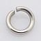 Tarnish Resistant 304 Stainless Steel Open Jump Rings, Stainless Steel Color, 15 Gauge, 8x1.5mm, Inner Diameter: 5mm