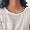 Alloy Pendant Necklaces for Women, Platinum, Heart, 12.60 inch(32cm)