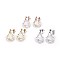 304 Stainless Steel Chandelier Earrings, Hypoallergenic Earrings, Mixed Color, 33~34x19mm, Pin: 0.7mm