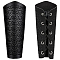 Adjustable PU Leather Cord Bracelet, Gauntlet Wristband, Cuff Wrist Guard for Men Women, Black, 19x22.5x0.25cm