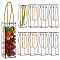 Transparent PVC Plastic Gift Box, with Polyester Cord, Rectangle, Black, Finished Product: 7x7x21cm, about 3pcs/set