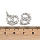 Латунные микро проложить кубического циркония подвески KK-A269-54P-3