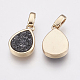 Естественно druzy агат подвески KK-G343-13E-G-2