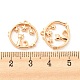 Латунные микро проложить кубического циркония подвески KK-E090-38G-3