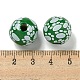 Набивные деревянные европейские бусины WOOD-G022-09J-3