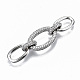 Латунные соединители с прозрачным кубическим цирконием KK-S061-45P-NR-1