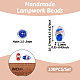 Handmade стеклянные бусины Lampwork фольги LAMP-CD0001-04-4
