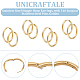 8 пара серег-колец Huggie Hoop из нержавеющей стали 304 с ионным покрытием (IP) EJEW-UN0002-39-4