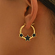 Стильные серьги-кольца из нержавеющей стали 201 SL4993-3