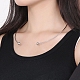 Не тускнеющие ожерелья из нержавеющей стали 304 NJEW-F312-01P-1