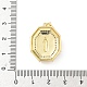 Латунные микропаве прозрачные подвески с фианитом KK-B141-48G-02-3