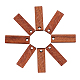 Подвески из орехового дерева 20шт WOOD-CJ0001-25-1