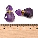 Кулоны для бутылочек с натуральным аметистом G-L623-12G-03-3