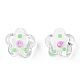 Ручной работы ухабистым Шарики Lampwork LAMP-N024-04-3