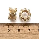 Латунные микропаве из прозрачного кубического циркония KK-M316-12G-01-2