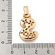 Латунные микропаве прозрачные подвески с фианитом KK-B099-01G-S-3