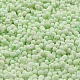 Непрозрачный матовый стеклянный бисер цвета макарон SEED-K009-12B-06-3