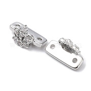 Латунный микро pave прозрачный кубик циркония подвески KK-C031-04P