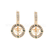 Латунные серьги-гвоздики из циркония KK-S364-063