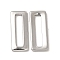 Non-Tarnish 304 Stainless Steel Linking Rings, Rectangle, Stainless Steel Color, 20x8x1.5mm, Hole: 16x3mm