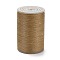 Round Waxed Polyester Thread String, Micro Macrame Cord, Twisted Cord, for Leather Sewing Stitching, Peru, 0.3~0.4mm, about 174.98 Yards(160m)/Roll