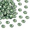 Preciosa® MAXIMA Crystal No Hotfix Flatback Stones, Czech Crystal, Dura Foiling, Round(438 11 615 Chaton Rose), 50010 Erinite, SS6(1.9~2.1mm)