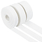 8.58 Yards 3 Styles Flat Polycotton Band, Webbing Strap for Bag Strap Making, with 3Pcs Plastic Wire Twist Ties, White, 20~32x1.5~2mm, 2.86m/style