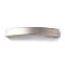 Non-Tarnish 304 Stainless Steel Tube Beads, Curved Tube, Stainless Steel Color, 41x9.5x4.5mm, Hole: 8x3mm