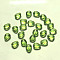 K9 Glass, Imitation Austrian Crystal Beads, Grade AAA, Faceted, teardrop, Yellow Green, 8x6x3.5mm, Hole: 0.7~0.9mm