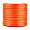 High Dense Single Face Satin Ribbon, Polyester Ribbons, Tomato, 1/4 inch(6~7mm), about 25yards/roll, 10rolls/group, about 250yards/group(228.6m/group)