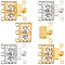 SUNNYCLUE 1 Box 6 Sets 2 Colors Necklace Layering Clasps Layered Necklace Clasp Rhinestone Filigree Clasps Necklace Connectors for Multiple Necklaces Jewellry Making Women DIY Stackable Chains Crafts