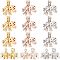 12Pcs 3 Colors Rack Plating Alloy Locket Pendants, Elephant, Mixed Color, 21x20x10.5mm, Hole: 3x4.5mm, 4pcs/color