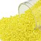 TOHO Round Seed Beads, Japanese Seed Beads, (128) Opaque Luster Dandelion, 15/0, 1.5mm, Hole: 0.7mm, about 15000pcs/50g