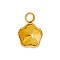 304 Stainless Steel Pendant Cabochon Settings, for Fancy Stone, Golden, Flower, Tray: 6x6mm, 10x7mm