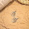Vortex Bohemian Style Zinc Alloy Dangle Earrings, with Iron, Antique Silver, 47x25mm
