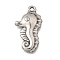304 Stainless Steel Pendants, Anti-Tarnish, Sea Horse, 25.5x14.5x3.5mm, Hole: 2mm