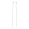 Brass Ball Head Pins, Silver, 30x0.5mm, 24 Gauge, Head: 1.5mm