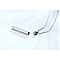 Clear Cubic Zirconia Column Urn Ashes Pendant Necklace, Stainless Steel Memorial Jewelry for Men Women, Stainless Steel Color, 19.69 inch(50cm)
