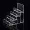 Organic Glass Jewelry Displays, Clear, 155x100x150mm